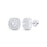 1/2CTW-DIA CN FASHION CUSHION STUD EARRING